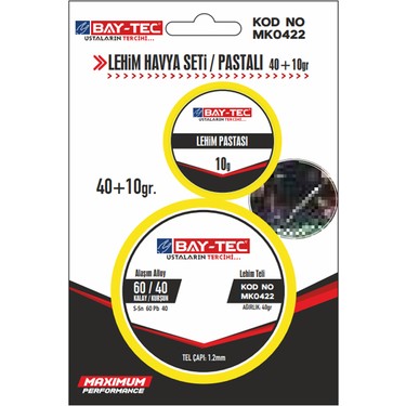 Lehim Havya Teli/ Pastalı 40+10 GR  1.2mm